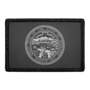 Pull Patch Nebraska State Flag patch sort-hvid 76x51