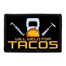 Pull Patch Will Weld For Tacos patch med velcro svejser
