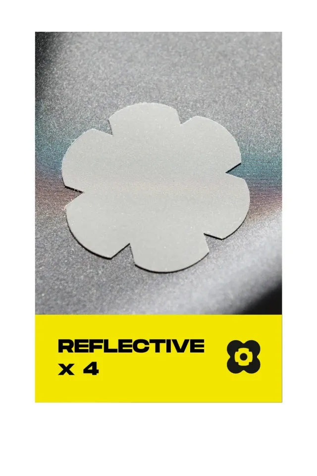 FabPatch LOISTO reflekslapper sort 4 stk