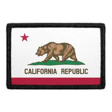 Pull Patch California State Flag patch med farver