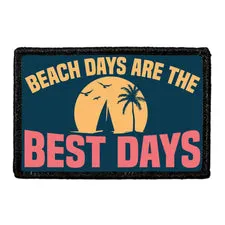 Pull Patch Beach Days Are The Best Days patch velcro 76x51mm