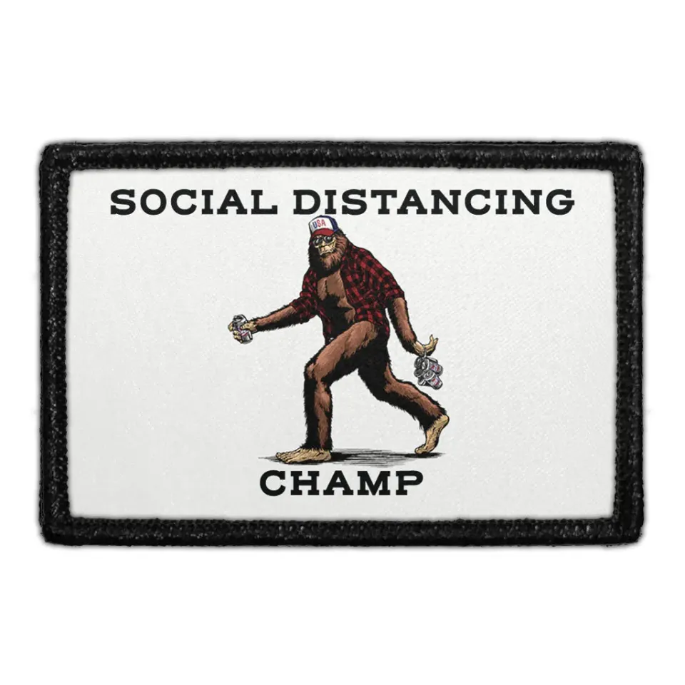 Pull Patch Social Distancing Champ patch Big Foot
