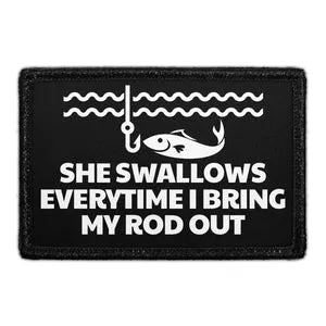 Pull Patch She Swallows Rod patch velcro fræk