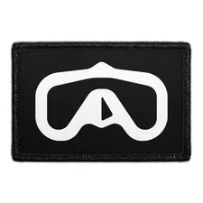 Pull Patch Diver Mask patch velcro 7,6x5 cm