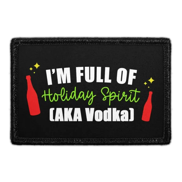 Pull Patch Holiday Spirit Vodka patch med velcro