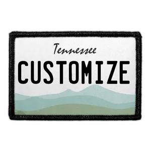 Pull Patch Tennessee License Plate patch med egen tekst