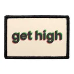 Pull Patch Get High patch sort med velcro