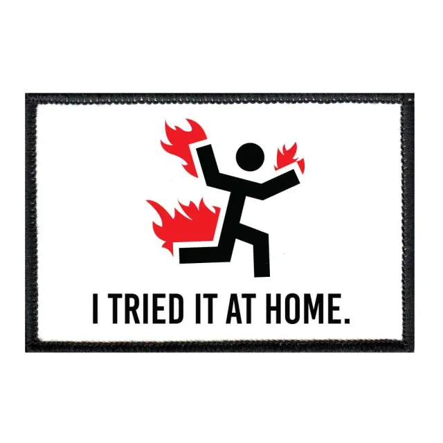 Pull Patch I Tried It At Home hvid patch med velcro