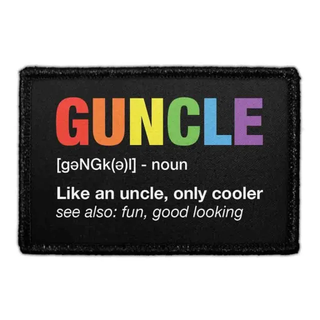 Pull Patch Guncle patch med velcro sjov tekst