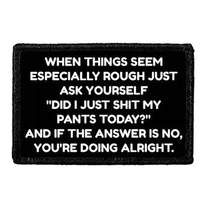 Pull Patch Shit My Pants citat patch velcro
