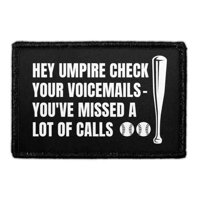 Pull Patch Hey Umpire Voicemails patch med velcro baseball