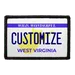 Pull Patch West Virginia nummerplade patch 3x2 custom