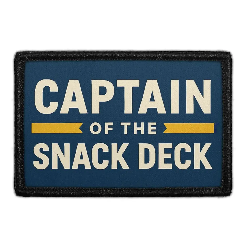 Pull Patch Captain of the Snack Deck patch cruise 76 mm