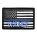 Pull Patch US Flag Thin Blue Line patch distressed