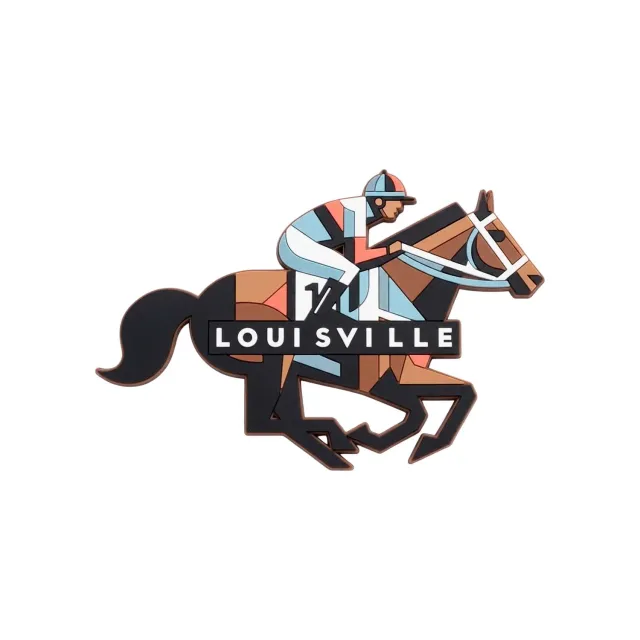 Vagabond Heart Louisville PVC køleskabsmagnet 3D