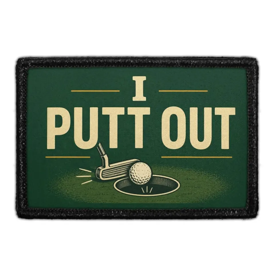 Pull Patch I Putt Out patch velcromærke golf