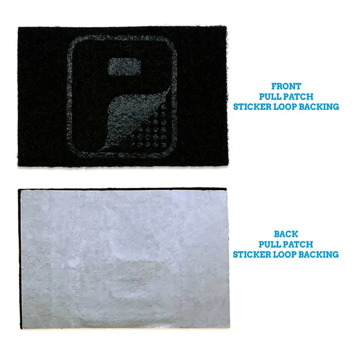 Pull Patch Sticker Loop Backing underlag klister