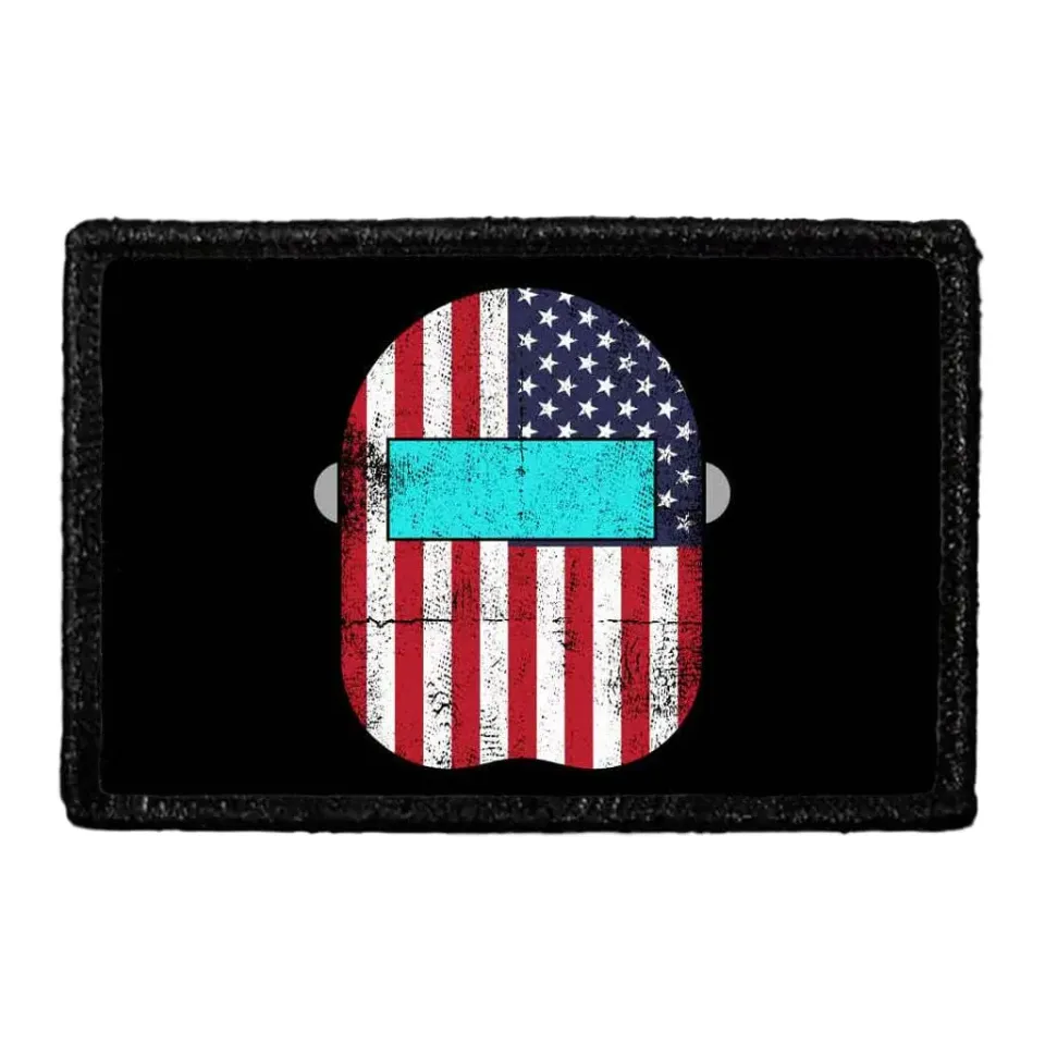 Pull Patch Welder Mask US Flag velcropatch 7,6x5 cm