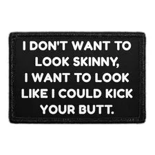 Pull Patch Kick Your Butt patch med velcro 3x2" styrke