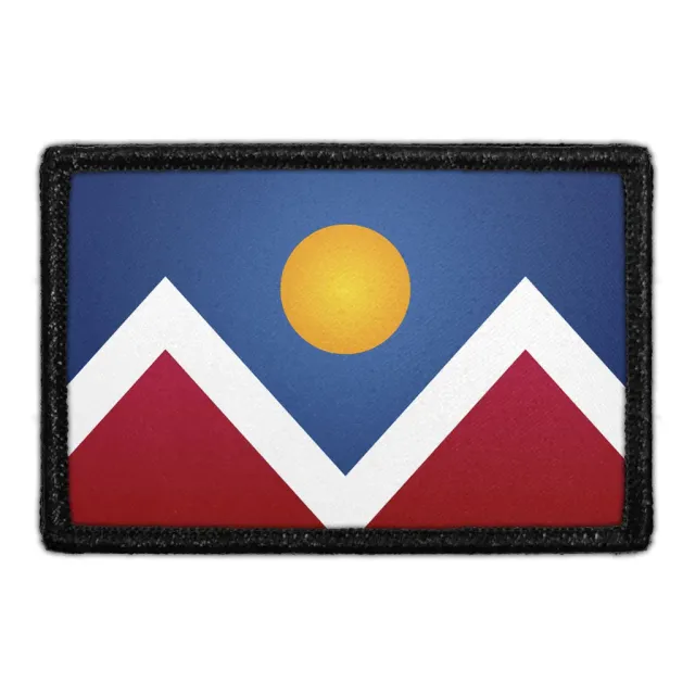 Pull Patch Denver City Flag patch velcro farve