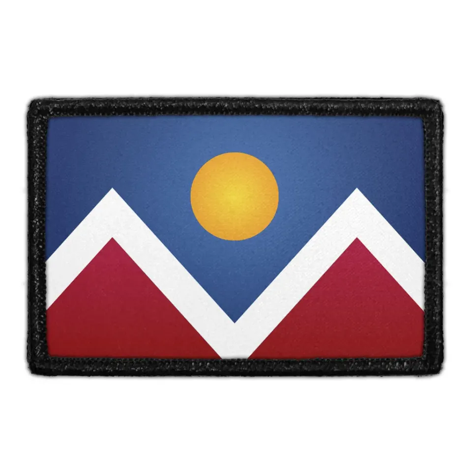 Pull Patch Denver City Flag patch velcro farve