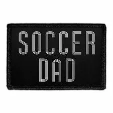 Pull Patch Soccer Dad patch velcro far 7,6x5 cm