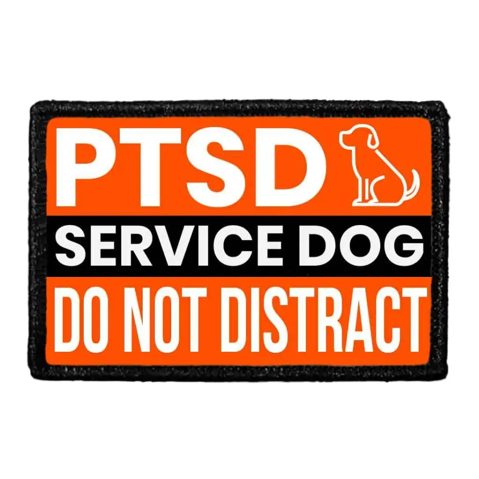 Pull Patch PTSD Service Dog patch servicehund
