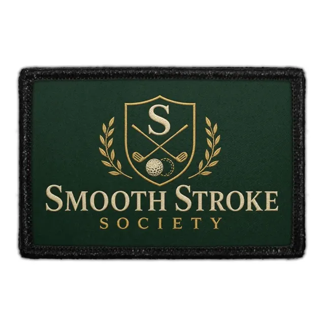 Pull Patch Smooth Stroke Society patch 3x2 golf velcro