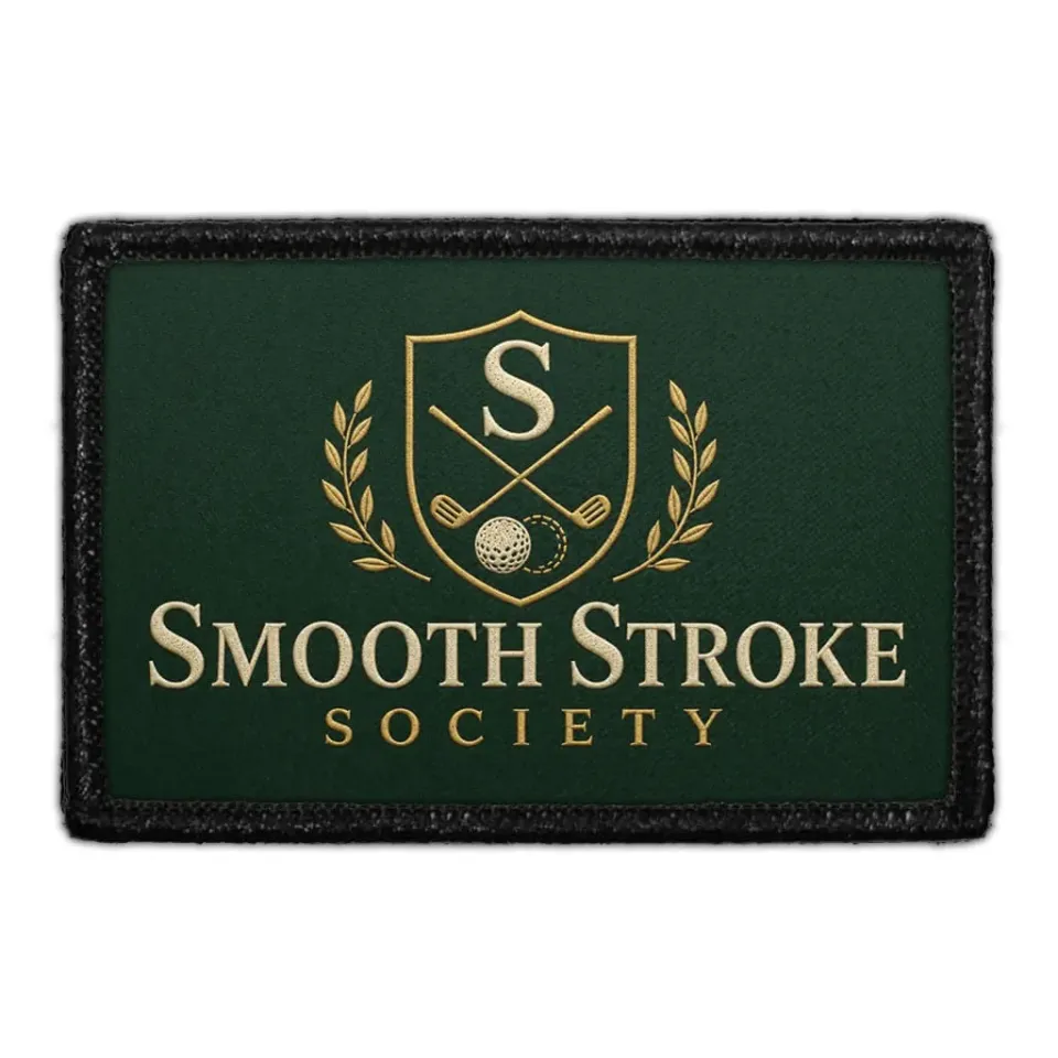 Pull Patch Smooth Stroke Society patch 3x2 golf velcro