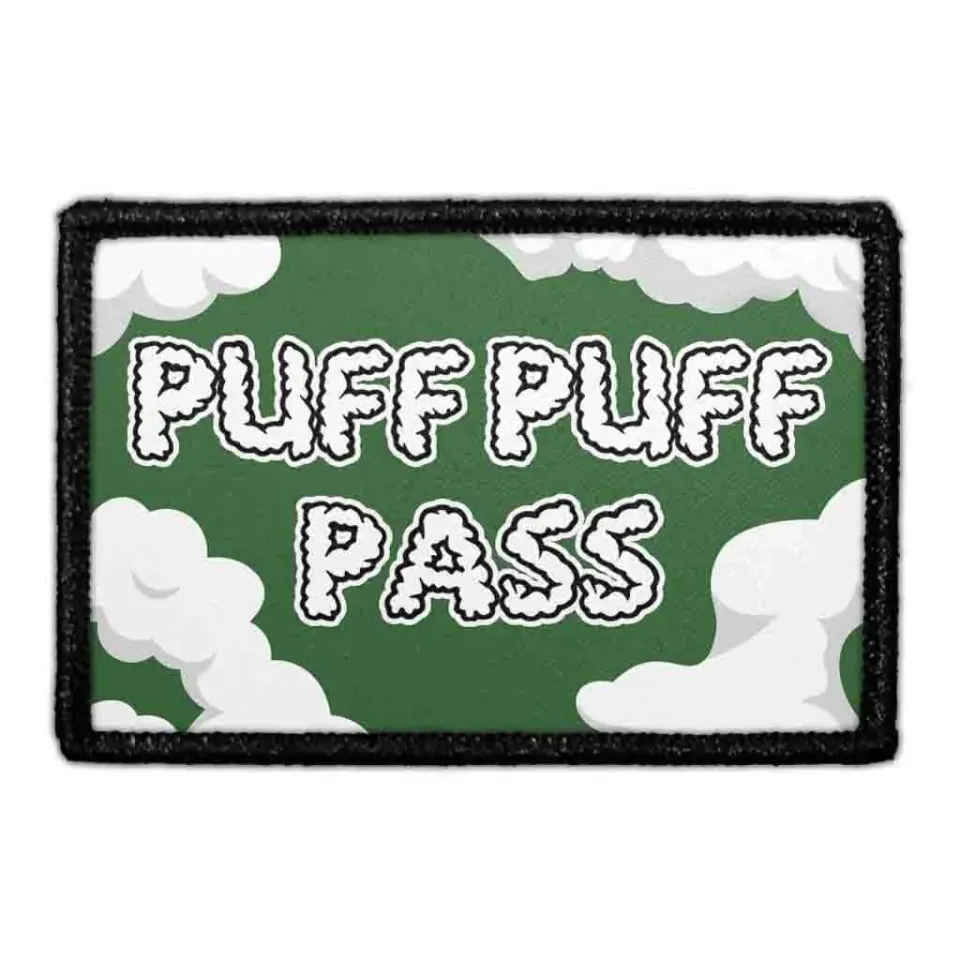 Pull Patch Puff Puff Pass patch med velcro