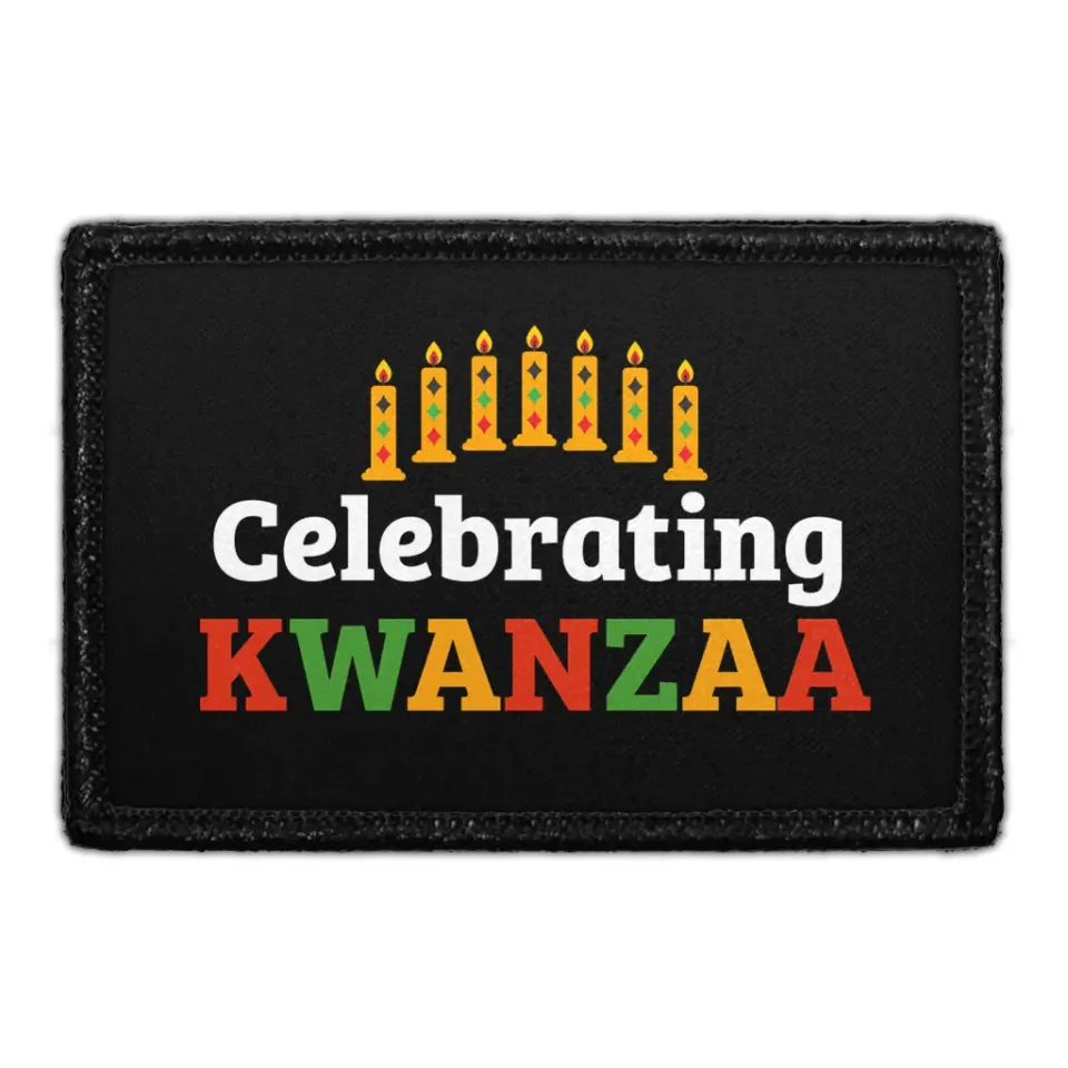 Pull Patch Celebrating Kwanzaa patch 3x2 fest
