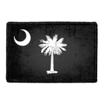 Pull Patch South Carolina State Flag patch sort hvid