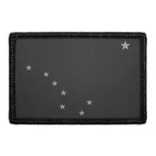 Pull Patch Alaska State Flag patch sort hvid