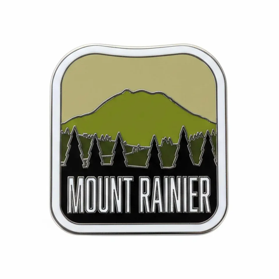 Vagabond Heart Mount Rainier emaljepin 32x25 mm