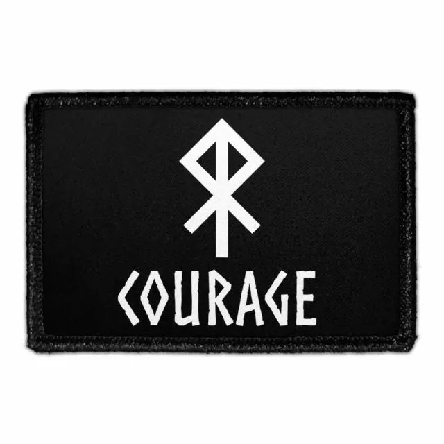 Pull Patch Viking Symbol Courage velcropatch 76x51 mm