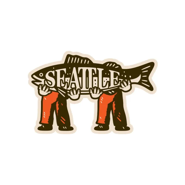 Vagabond Heart Seattle klistermærke 51x83 mm vinyl