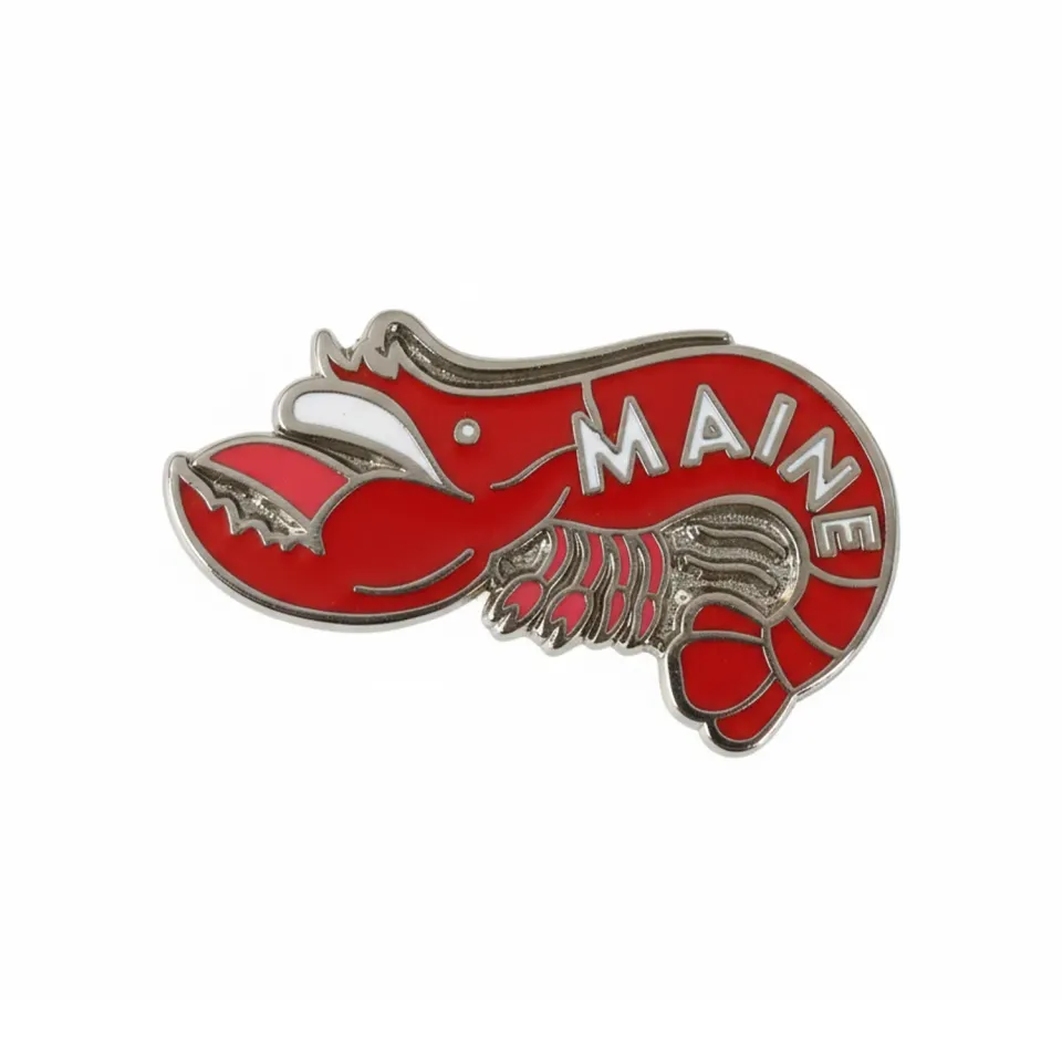 Vagabond Heart Maine pin hård emalje gummilukning