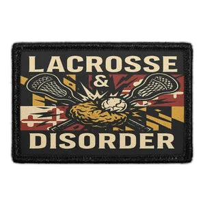 Pull Patch Lacrosse & Disorder patch 76x51mm velcro