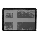 Pull Patch Sweden Flag patch sort-hvid distressed