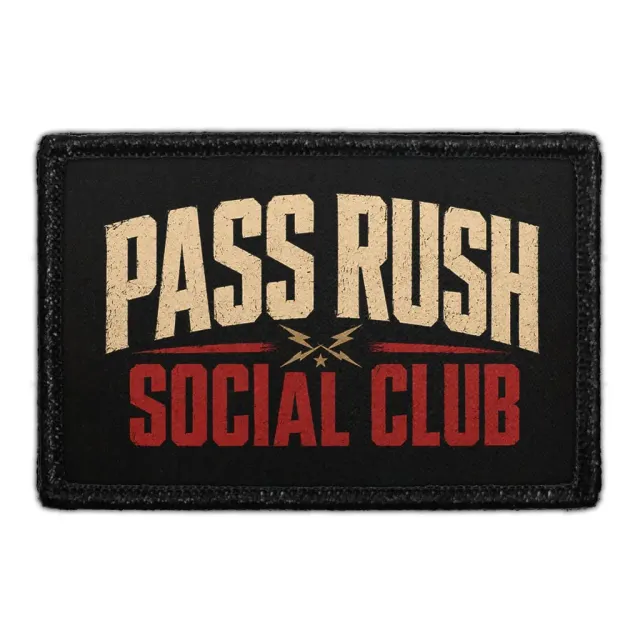 Pull Patch Pass Rush Social Club patch 76x51 mm football