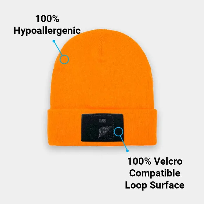 Pull Patch Premium Beanie Flexfit hue orange