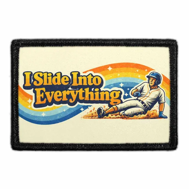 Pull Patch I Slide Into Everything patch 3x2 baseball