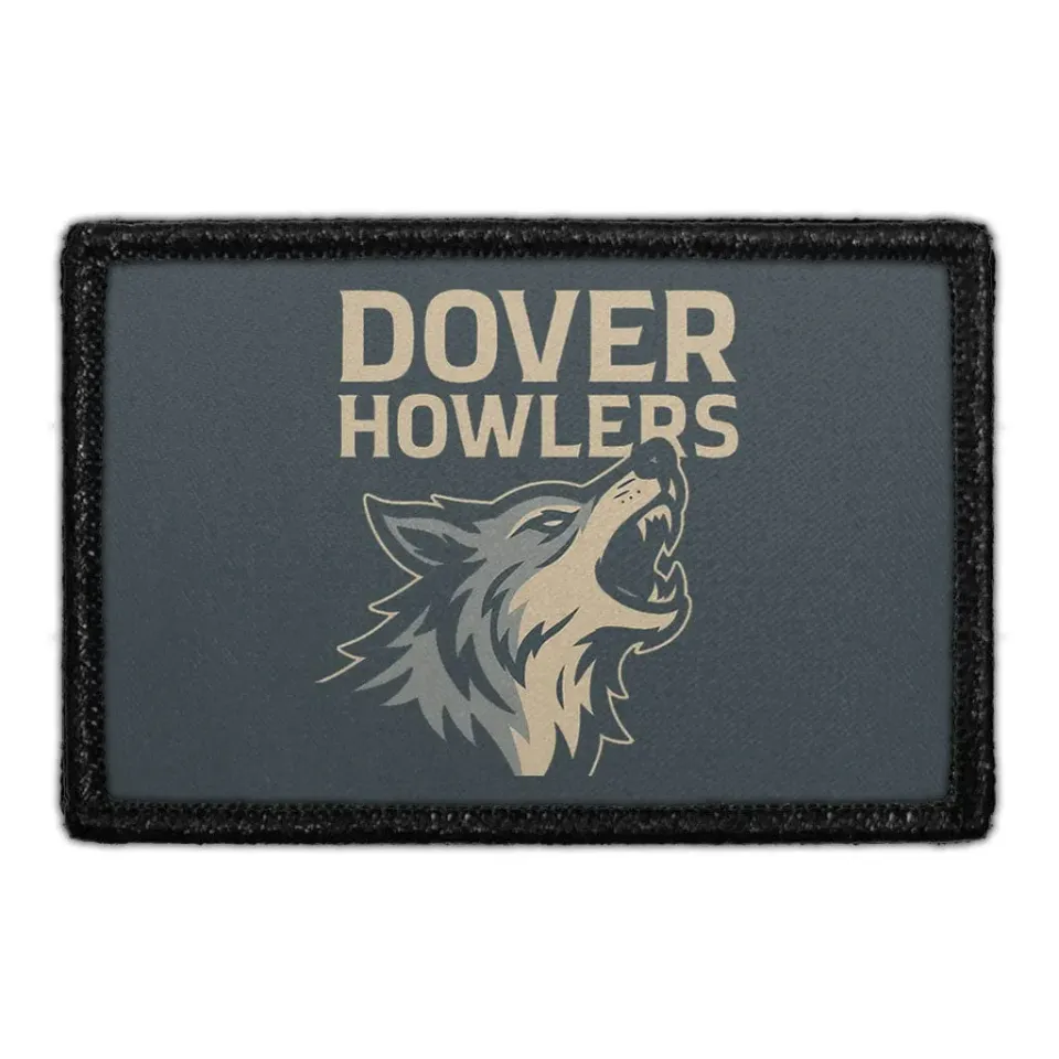Pull Patch Dover Howlers patch 3x2 velcro Delaware