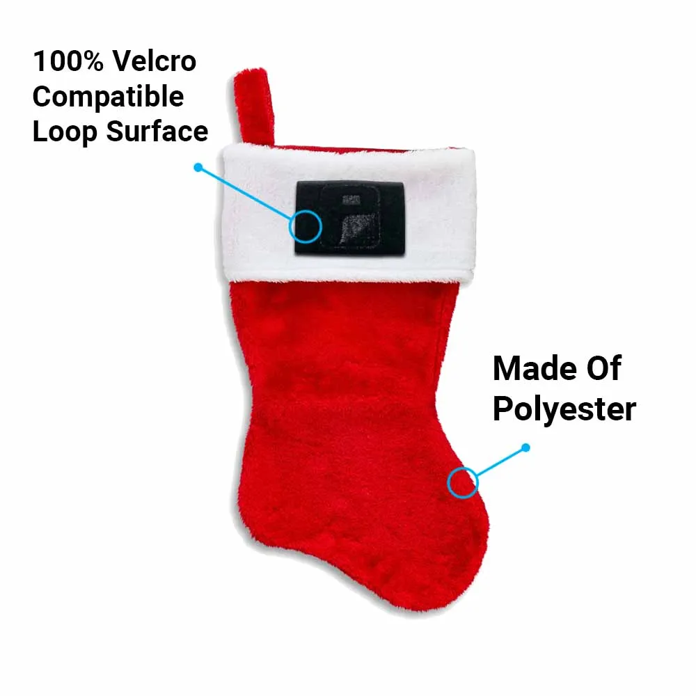 Pull Patch Christmas Stocking julestrømpe rød 44,5 cm