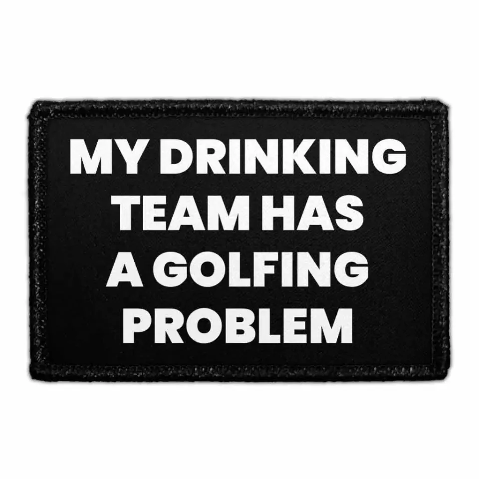 Pull Patch Drinking Team patch 1 stk golfhumor