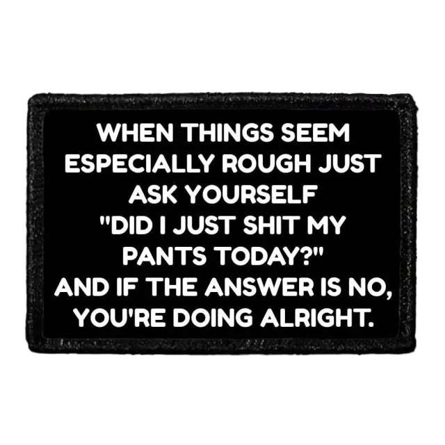 Pull Patch Shit My Pants citat patch velcro