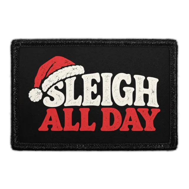 Pull Patch Sleigh All Day patch med velcro – jul