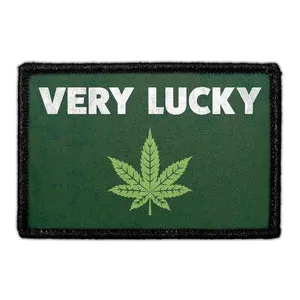 Pull Patch Very Lucky Marijuana patch 1 stk grøn
