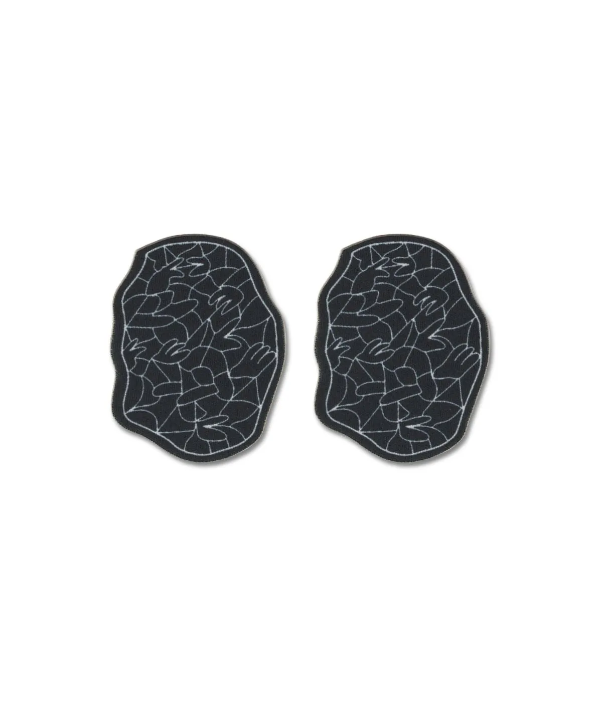 FabPatch Stretch GusGus Black lapper sort 2-pak strækbar
