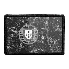 Pull Patch Portugal Flag patch sort hvid distressed